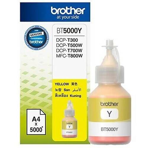 Brother BT5000Y Orijinal Sarı Şişe Mürekkep