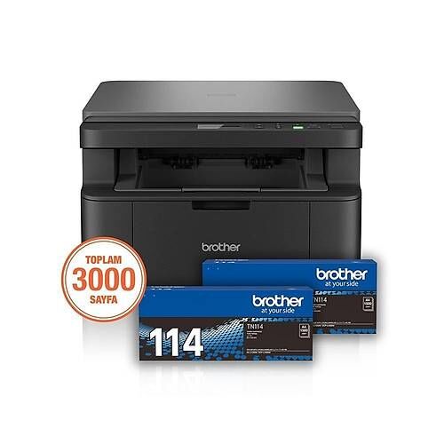 Brother DCP-1632W-2T Mono Lazer Çok Fonksiyonlu Yazıcı | 2 Orijinal Toner Dahil