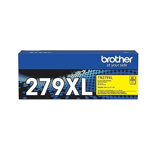 Brother TN-279XL Y Sarı Orijinal Lazer Toner - Yüksek Kapasite 2300 Sayfa