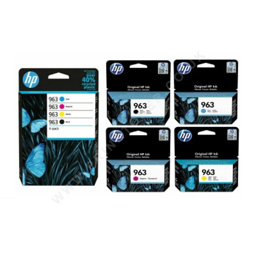 HP 963 (6ZC70AE) Orijinal Kartuş Seti Tüm Renkler