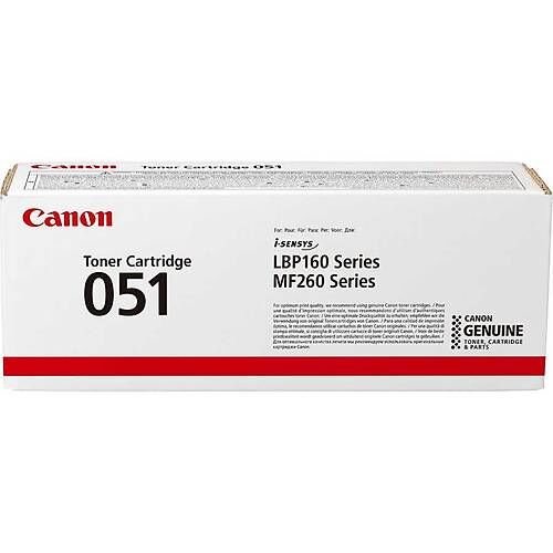 Canon CRG-051 Orijinal Siyah Toner 2168C002 1700 Sayfa