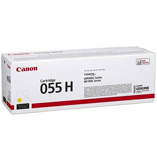 Canon CRG-055H Sarı Orijinal Toner Yüksek Kapasiteli 3017C002 5900 Sayfa