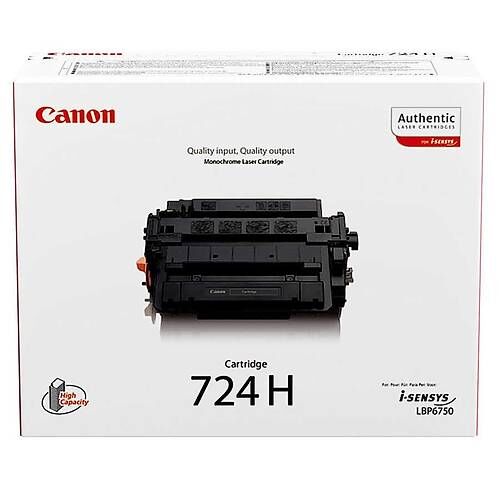 Canon CRG-724H Siyah Orijinal Toner Yüksek Kapasiteli 3482B002 12500 Sayfa