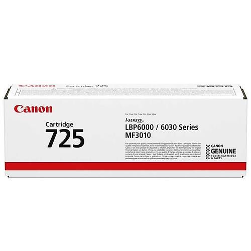 Canon CRG-725 Siyah Orijinal Toner 3484B002 1600 Sayfa