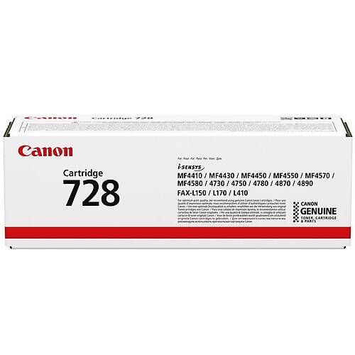 Canon CRG-728 Siyah Orijinal Toner 3500B002 2100 Sayfa