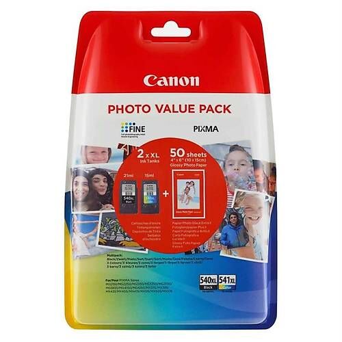 CANON PG-540XL/CL-541XL Yüksek Kapasiteli Orijinal Set Kartuş 5224B013