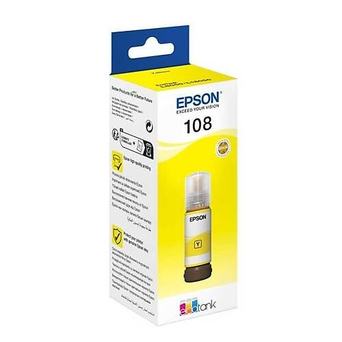Epson 108 Orijinal Sarı Mürekkep Kartuşu