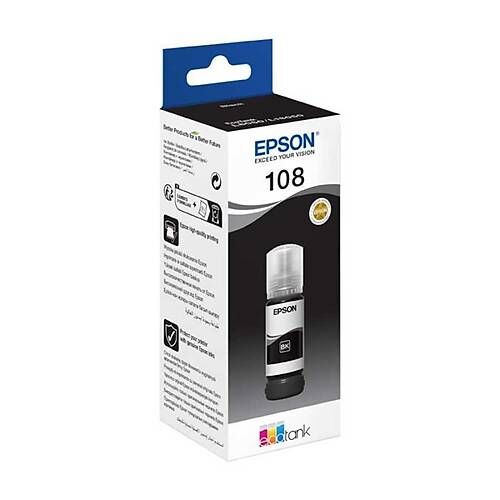 Epson 108 Orijinal Siyah Mürekkep Kartuşu