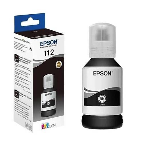 Epson 112 Orijinal Siyah Şişe Mürekkep C13T06C14A