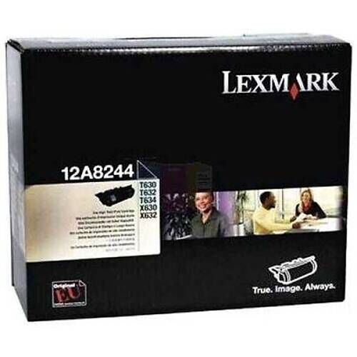 Lexmark 12A8244 Siyah Yüksek Kapasiteli Orijinal Toner 21000 Sayfa