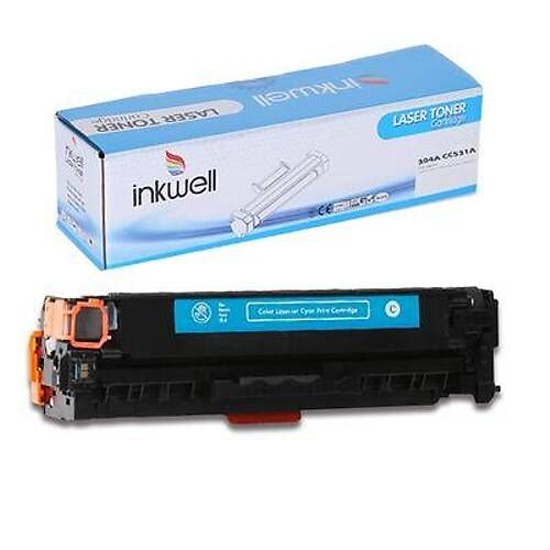 HP 304A CC531A Mavi Muadil Toner 2800 Sayfa