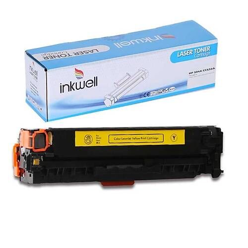 HP 304A CC532A Sarı Muadil Toner 2800 Sayfa