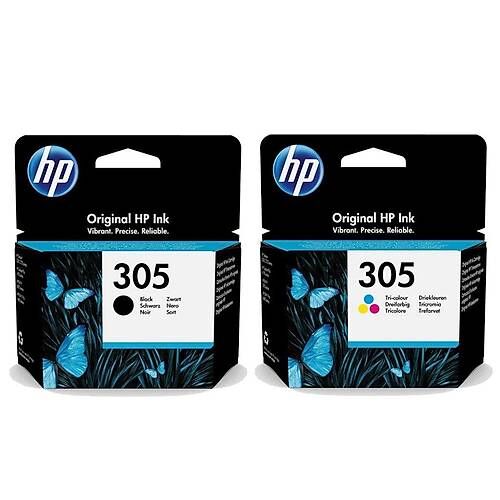 HP 305 6ZD17AE Siyah + Renkli Orijinal Kartuş İkili Paket