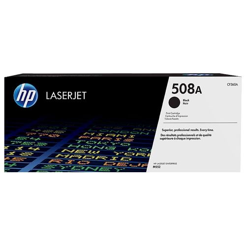 HP 508A CF360A Siyah Orijinal LaserJet Toner 6000 Sayfa