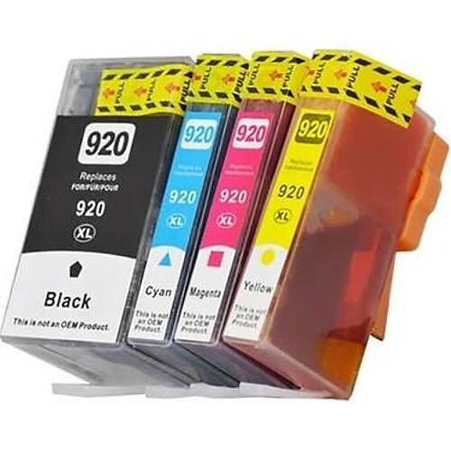 HP 920XL Muadil Kartuş Seti Tüm Renkler