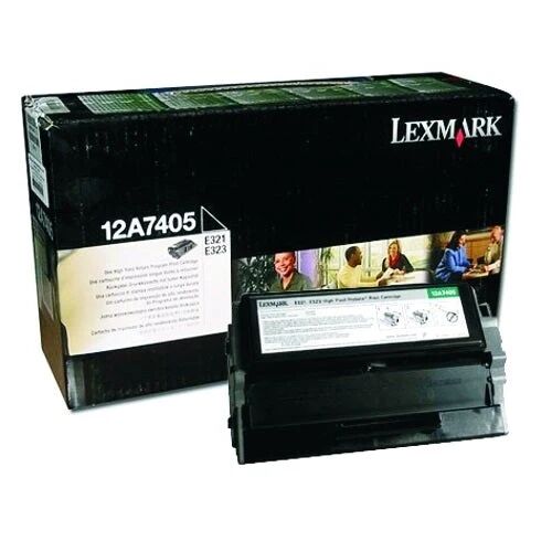 Lexmark E321 (12A7405) Siyah Orijinal Toner 6000 Sayfa