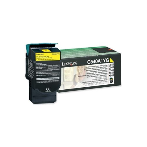 Lexmark C540A2YG Sarı Orijinal Toner 6000 Sayfa
