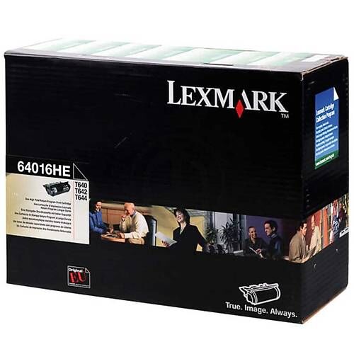 Lexmark T640 (64016HE) Siyah Orijinal Yüksek Kapasiteli Toner 18000 Sayfa