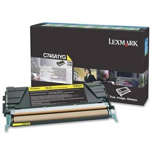 Lexmark C746 Sarı Orijinal Toner 7000 Sayfa