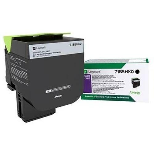 Lexmark CS417 71B5HK0 Siyah Yüksek Kapasiteli Orijinal Toner 6000 Sayfa