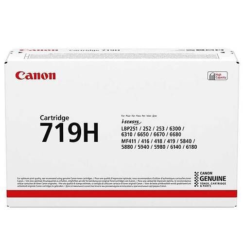 Canon CRG-719H Siyah Orijinal Toner Yüksek Kapasiteli 3480B002 6400 Sayfa